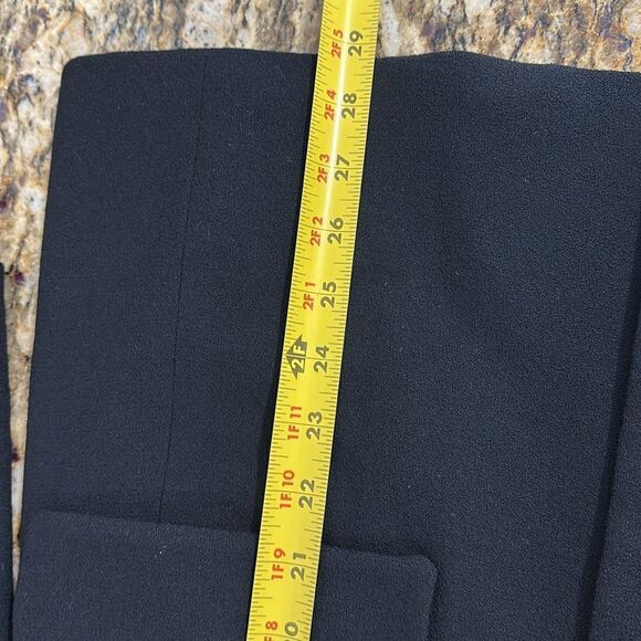 Vintage Wool Classic Black Women's Blazer With Pockets Size 10 - Picture 11 of 11
